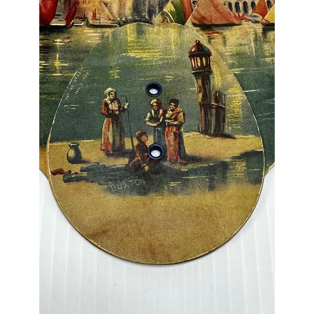 Vintage Hand Held Tri-Fold Fan Blincoe & Sons Undertakers‎ Hearse & Ambulance